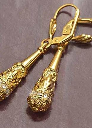 Сережки золоті булави