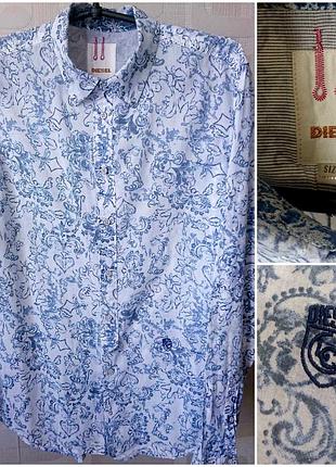 Брендовий сорочка принт diesel оригінал!