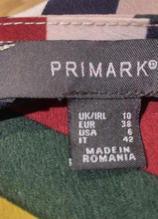 Блуза топ на запах завязках полосі s primark4 фото