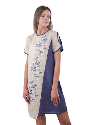 Жіноча сукня льон україна3 фото