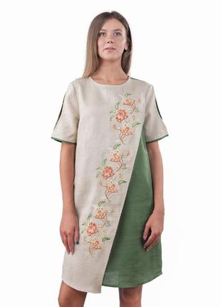 Жіноча сукня льон україна6 фото