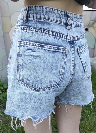 Женские джинсовые шорты кроп cropp 34р5 фото