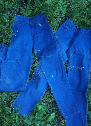 Винтажные фирменные джинсы мом mom jeans lee wrangler 💙.1 фото