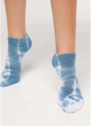 Жіночі шкарпетки тай-дай calzedonia, сині