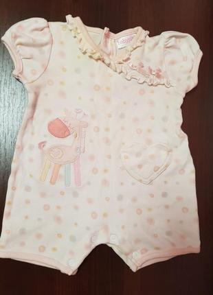 Песочник baby pink. комбинезон. слип. полукомбинезон. ромпер