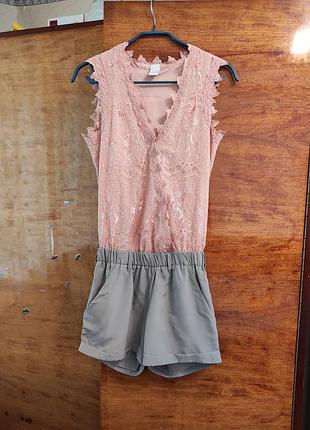 Крутий комбінезон vila clothes розмір xs-s ромпер костюм
