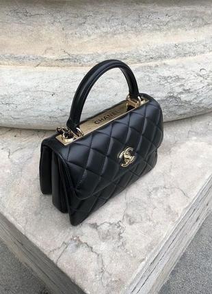 Сумочка в стилі chanel mini black