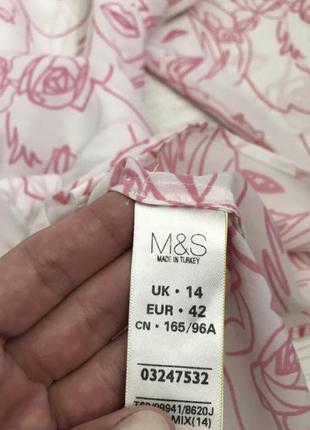 Крутая блуза в принт marks & spencer5 фото