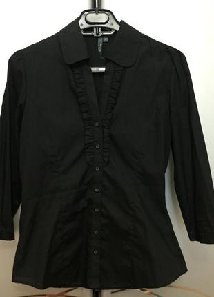 Рубашка блузка блуза чёрная распродажа!!