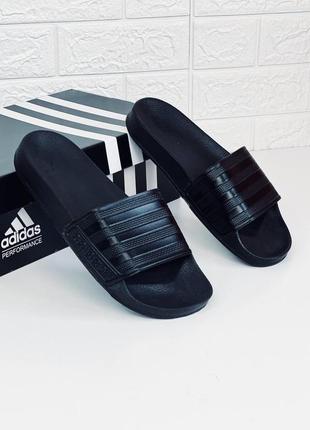 Шльопанці адідас чоловічі чорні шльопанці Salmon adidas adilette