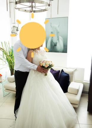 Свадебное платье цвета айвори3 фото