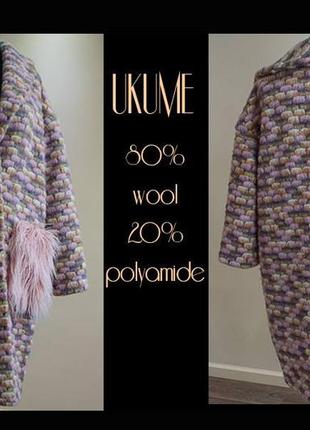 Розовое пальто из валяной шерсти ukume5 фото