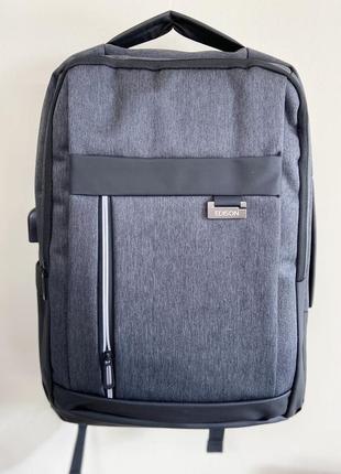 Рюкзак городской для ноутбука edison 19383 темно-серый ( код: ibr182ss )