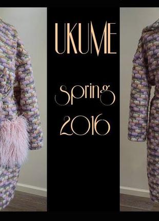 Розовое пальто из валяной шерсти ukume2 фото