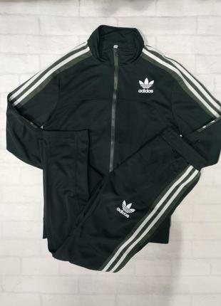 Спортивный костюм adidas черный 201101 фото