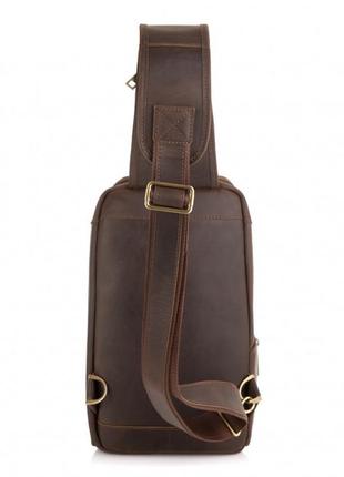 Шкіряний рюкзак на одне плече, рюкзак-слінг tarwa rc-0910-4lx3 фото