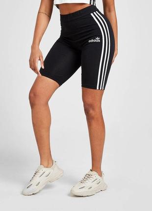 Жіночі велосипедки adidas three stripes cycling shorts женские спортивные велосипедки adidas1 фото