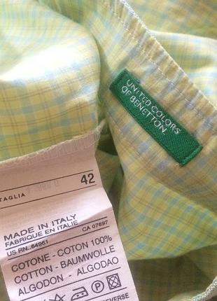 Стильні легкі брюки в клітинку united colors of benetton
