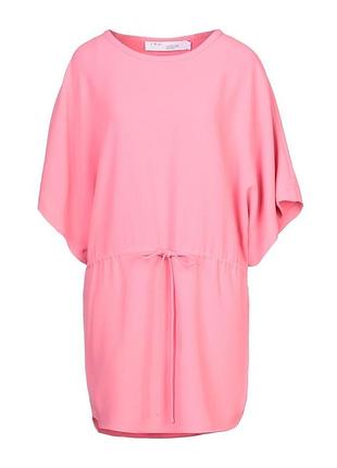 Платье коралловое короткое платье туника