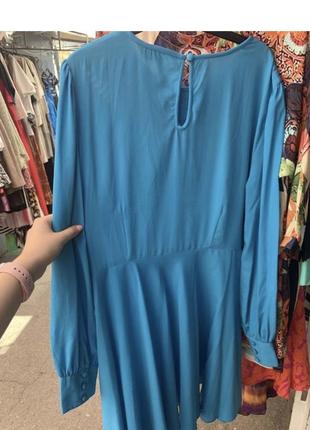 Блакитна сукня мини6 фото