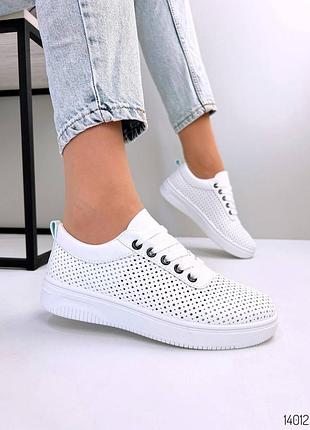 Лёгкие кеды мокасины сквозная перфорация2 фото