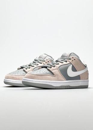 Жіночі кросівки nike sb dunk low pro light grey#найк