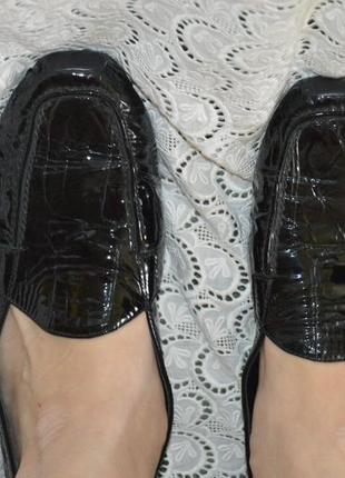 Лакові туфлі балетки лофери мокасіни шкіряні k&s німеччина8 фото