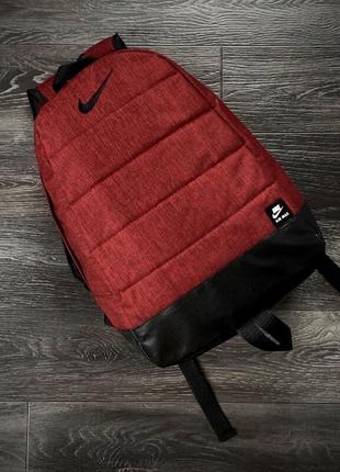 Мужской городской рюкзак "матрас" бордового цвета. артикул: 10-0008