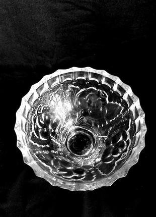 Кришталева ваза для цукерок салатниця вінтажна2 фото