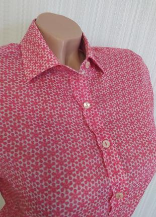Натуральна бавовняна теніска футболка жіноча сорочка блузка milano italy2 фото