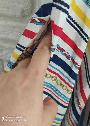 Яркое хлопковое платье в принт 4