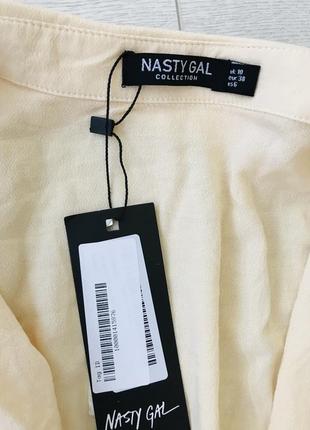 🛍брендове оригінальне плаття nasty gal з зборкою і потаємним замочком збоку5 фото