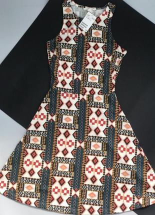 Новое платье сарафан в абстрактный принят h&m оригинал1 фото