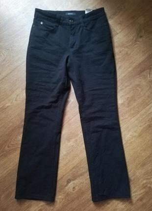 Джинси жіночі чорні короткі низький зріст котон еластичні прямі середня посадка 36 розмір mac jeans angela джинсы женские чёрные прямые4 фото