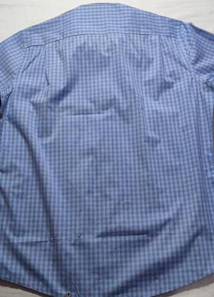 Чоловіча сорочка в клітку з коротким рукавом royal class, розмір xl (44)10 фото