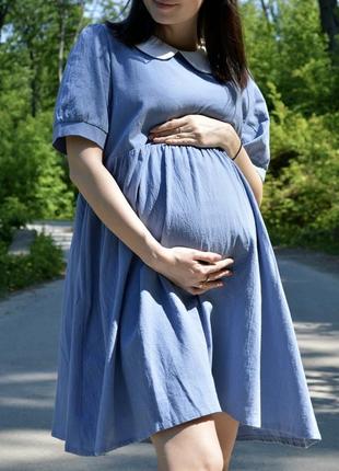 Вільна натуральна сукня можна на вагітність1 фото