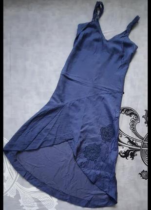 Плаття, сукня, льон,сарафан, літній під джинс.1 фото