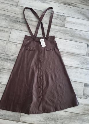 Юбка сарафан со шлейками zara asos calliope