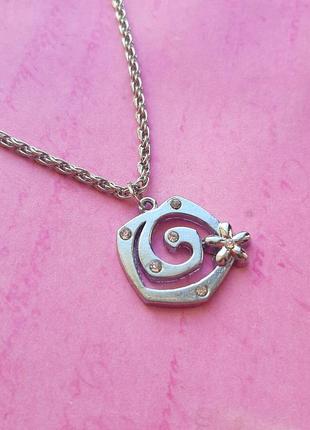 Ланцюжок квітка підвіска кулон прикрашений сер ланцюг бижутер чокер тренд ожерел кольє