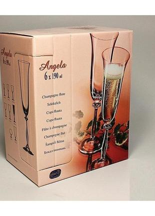 Набор бокалов для шампанского bohemia angela3 фото