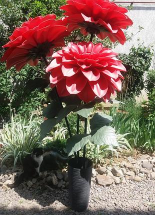 Георгины из изолона с подсветкой.