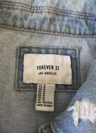 Джинсова куртка forever 214 фото