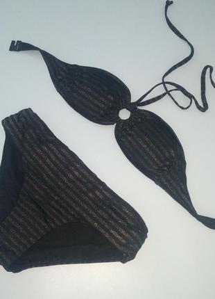 Купальник beachwave бандо 36 в полоску