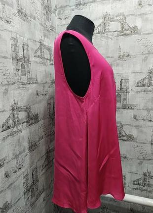 Крассная розовая, кораловая блуза  майка, безрукавка2 фото