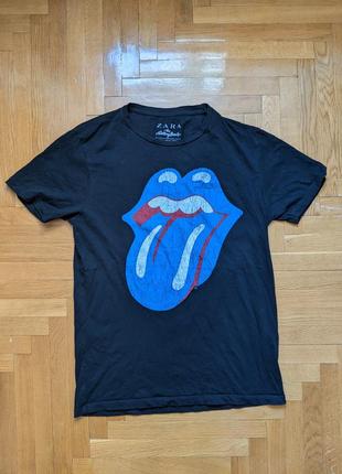 Футболка zara rolling stones мерч оригинал