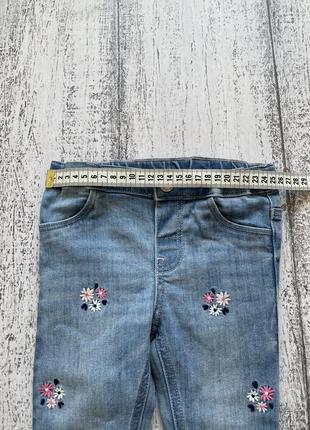 Крутые джинсы штаны брюки с вышивкой h&m 12-18мес7 фото