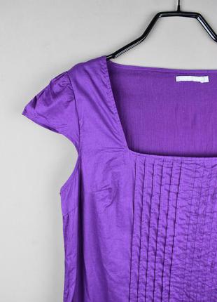 Очень красивая летняя фиолетовая блуза от 3suisses collection2 фото