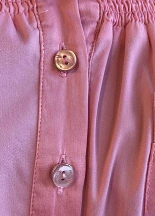 Рожева літня сукня-халат з бавовни від guess5 фото