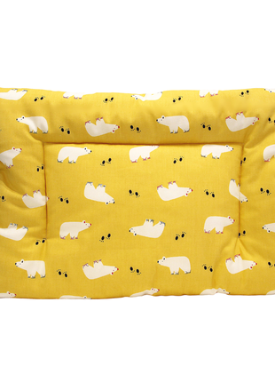 Подушка для новорожденных 35х55 yellow