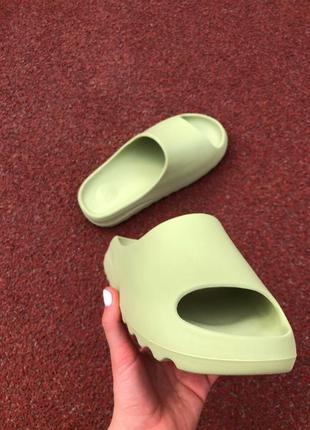 Шлепанцы шлепки босоножки мужские adidas slides зеленые / шльопанці босоніжки чоловічі адидас адідас3 фото